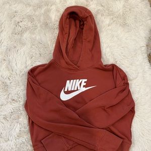 Girls Nike XL cropped hoodie